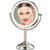 Professional 8.5" Large Lighted Makeup Mirror with Brighter Lights, 1X/10X True HD Magnifying Mirror with 3 Color Dimmable Lights, 90 Shadowless LEDs, 360°Swivel Seamless Vanity Mirror, Pearl Nickel
