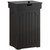 Function Home Trash Can Cabinet, 13 Gallon Kitchen Garbage Can, Wood Recycling Trash Bin, Freestanding Dog Proof Trash Can, Farmhouse Trash Cabinet with Lid for Home Kitchen Bathroom, Black