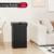Function Home Trash Can Cabinet, 13 Gallon Kitchen Garbage Can, Wood Recycling Trash Bin, Freestanding Dog Proof Trash Can, Farmhouse Trash Cabinet with Lid for Home Kitchen Bathroom, Black