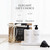 Modern Luxe White Kitchen Soap Dispenser Set with Tray, Plastic Lotion Dishwashing Liquid Detergent Hand and Dish Soap Dispenser Set, Dual Refillable Pump Bottles for Kitchen and Bathroom Countertop