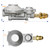 Flame King 300,000 BTU Horizontal Mounted 2-Stage Propane LP Regulator with POL for RVs, Vans, Trailers, Campers, 100LB Tanks, ASME Tanks, Generators