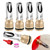 5 Pcs Automatic Pig Waterer Nipples Kit Auto Pig Watering System Stainless Steel Nipple Drinkers Feeder with Brass Water Tank Connector for Hog Goats Swine Piglets Drinking