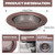 Retisee 2 Pcs Kitchen Sink Drain Strainer 4.4 Inch,Oil Rubbed Bronze