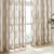 HOMEIDEAS Taupe Sheer Curtains, 52 x 84 Inches Long, 2 Panels