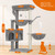 Heybly Cat Tree, 39" Tower with All-Sisal Wrapped Scratching Post HCT006SW