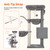 Heybly Cat Tree, 39" Tower with All-Sisal Wrapped Scratching Post HCT006SW