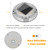 VOLISUN Solar Driveway Marker Lights Dock Marine Led Deck Outdoor 4 Pack