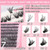 Manga Lash Clusters, 640 Pcs Eyelashes Clusters Extensions 9-16mm Individual Lashes D Curl Fluffy Wispy False Eyelashes Thin Band (80D&100D)