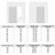 JUBEST 42" Concealed Barn Door Hardware Kit with Soft Close Mechanism