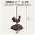 Decoronix Rustic Elegance Cast Iron Rooster Paper Towel Holder - Freestanding 12" Kitchen Countertop Accessory with Farmhouse Charm - Antique Brown, Country Style Decor