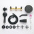 LIWEIKE 3 Handle Tub Shower Faucet with Rough-in Brass Valve Matte Black
