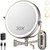ZLOKLA 9" Wall Mounted Lighted Makeup Mirror,4000mAh Rechargeable Double Sided 1X/30X Magnifying Mirror with Light,Touch Dimmable,Extended Arm 360 Rotation Wall Mounted Makeup Mirror 3 Color Lights-N