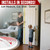 alophoty Door Weather Stripping Door Seal Strip, 10Ft, White, 0.35"x0.24"