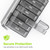 AUVON XL Weekly Pill Organizer 2 Times a Day, Pill Box 7 Day with One-Side Large Openings for Easy to Use, Gray AM PM Pill Case for Medication, Vitamins, Fish Oils, Supplements
