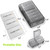 AUVON XL Weekly Pill Organizer 2 Times a Day, Pill Box 7 Day with One-Side Large Openings for Easy to Use, Gray AM PM Pill Case for Medication, Vitamins, Fish Oils, Supplements