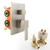 SKOWLL 3 Way Shower Valve Brushed Nickel, Wall Mount Shower Diverter Valve