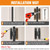 Lipshome 7" Hidden Door Hinge/Concealed Hinges,Invisible Hinges