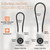 Fingerprint Padlock with 8.7" Cable, Smart Lock for Gym & School Locker