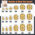 Hapric 307 Threaded Inserts for Plastic Set, 300 M2-M6 Heat Set Insert with 7 M2-M6 Soldering Iron Tips, Brass Heat Set Insert Tool Metric Knurled Nuts Assortment Kit for Plastic and 3D Printing