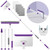 Baseboard Cleaner Tool with Handle, 60" Extendable Long Handle Baseboard Cleaner with 5 Reusable Pads for Baseboards Cleaning, Ceiling, Wall, Floor, Bathroom Kitchen
