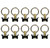 VanEssential Venture L-Track Spring Loaded Adjustable Tie Down Ring - Black - 10 pcs