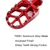 Dirt Bike Foot Pegs CNC Footpegs Foot Pedals Rest for XR150L 2015-2024 CRF150F CRF230F 2003-2019 CRF250F 2019-2024 XR125L 2010-2015 Motorcycle motorbike (Red)