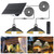 MOON-DE-AGE Solar Shed Lights, 300LM x 2 LED, 4 Brightness Lights, 2 Pack