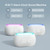 ANJANK White Noise Sound Machine Alarm Clock with Hi-Fi Bluetooth Speaker, 21 Soothing Sounds/7 Night Lights, 0-100% Dimmer/Sleep Timer/Volume Control, Soother for Adults Kids Sleeping, Bedroom, White