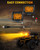 NAOEVO 4 Inch LED Pod Lights, Amber Fog Lights with 2-Lead Wiring Harness