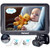 Rohent Baby Car Camera 5-Inch for Backseat: USB Plug and Play Easy to Install for New Parents - HD 1080P Clear Night Vision Car Seat Camera for Rear Facing Infant 360° Rotating for Larger Cars SUV