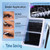 CORUSCATE Lash Clusters Kit with Bottom Lash Extension Kit Thick 160D+260D Cluster Eyelash Extensions Volume Individual Lashes 12-22mm Cluster Lashes Mega Dramatic Style with Lash Bond and Seal Glue