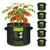 BN-LINK 5-Pack 5 Gallon Grow Bags, Heavy Duty Aeration Fabric Pots with Handles, Thickened Nonwoven Plant Bags for Vegetables, Flowers, Fruits