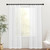 NICETOWN 2 Panels Sidelight French Door Sheer Curtains for Kitchen