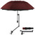 DUOUPA Patio Umbrellas Beach umbrella with Clamp,outdoor umbrella,Portable Umbrellas for Rain,Chair,Golf Cart,Stroller Manual Open & Close (Wine 43″/Type A)