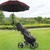 DUOUPA Patio Umbrellas Beach umbrella with Clamp,outdoor umbrella,Portable Umbrellas for Rain,Chair,Golf Cart,Stroller Manual Open & Close (Wine 43″/Type A)