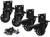 8T8 Side Mount Caster Wheels 2 Inch L Shaped Plate Swivel Casters with 2 Brakes Heavy Duty Set of 4, Silence Rubber Wheels for Furniture, Kitchen Cabinet, Baby Bed, Table, Loading Capacity 400 Lbs