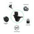 8T8 Side Mount Caster Wheels 2 Inch L Shaped Plate Swivel Casters with 2 Brakes Heavy Duty Set of 4, Silence Rubber Wheels for Furniture, Kitchen Cabinet, Baby Bed, Table, Loading Capacity 400 Lbs