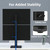 Suptek Dual Monitor Stand with Base for Two 13-36" Screen
