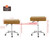 Kaleurrier Heavy Duty Stool Backless: Adjustable no Wheels for Kitchen
