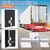 SAQXK 2pcs 9 Inch Aluminum Hinges Weld on for Trailer Truck Ramp Door