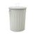 20 Gallon Trash Can, Steel Trash Can with Lid, Garbage Can with Lid, Beige