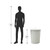 20 Gallon Trash Can, Steel Trash Can with Lid, Garbage Can with Lid, Beige