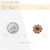 Craftisum 10 pcs Fancy Rhinestones Sewing Metal Shank Buttons for Coats