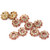 Craftisum 10 pcs Fancy Rhinestones Sewing Metal Shank Buttons for Coats