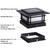 Dynaming 4x4 Solar Post Cap Lights Outdoor with 2 Color Modes, 6 Pack Upgrade Fence Post Solar Lights Black Shell for 4x4 Vinyl/Wooden Posts, Brightness LED Lighting Decor for Garden Deck Patio