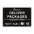 Please Deliver Packages to Front Door Sign, Yuntarda 10”x7” Rust Free 40Mil Aluminum UV Printed Metal Reflective Sign Easy to Mount No Fading Outdoor Use