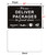 Please Deliver Packages to Front Door Sign, Yuntarda 10”x7” Rust Free 40Mil Aluminum UV Printed Metal Reflective Sign Easy to Mount No Fading Outdoor Use