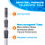 Sepetrel Pool Pole - Professional 12 Foot Telescoping Swimming Pool Cleaning Poles,Adjustable Telescopic Pole,for Skimmer Net,Brush,Vacuum Head