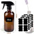 Bontip Glass Spray Bottle 16 oz for Cleaning, Plants (2 Pack, Amber)