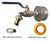 2" Drum Spigot, Nickel-Plated Brass, 3/4" Outlet for 55 Gallon Storage Drum
